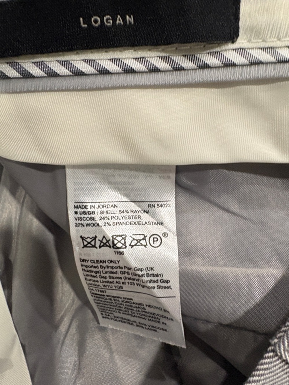 Banana Republic Logan Mid Rise Straight Leg Trouser Pants - Picture 5 of 7